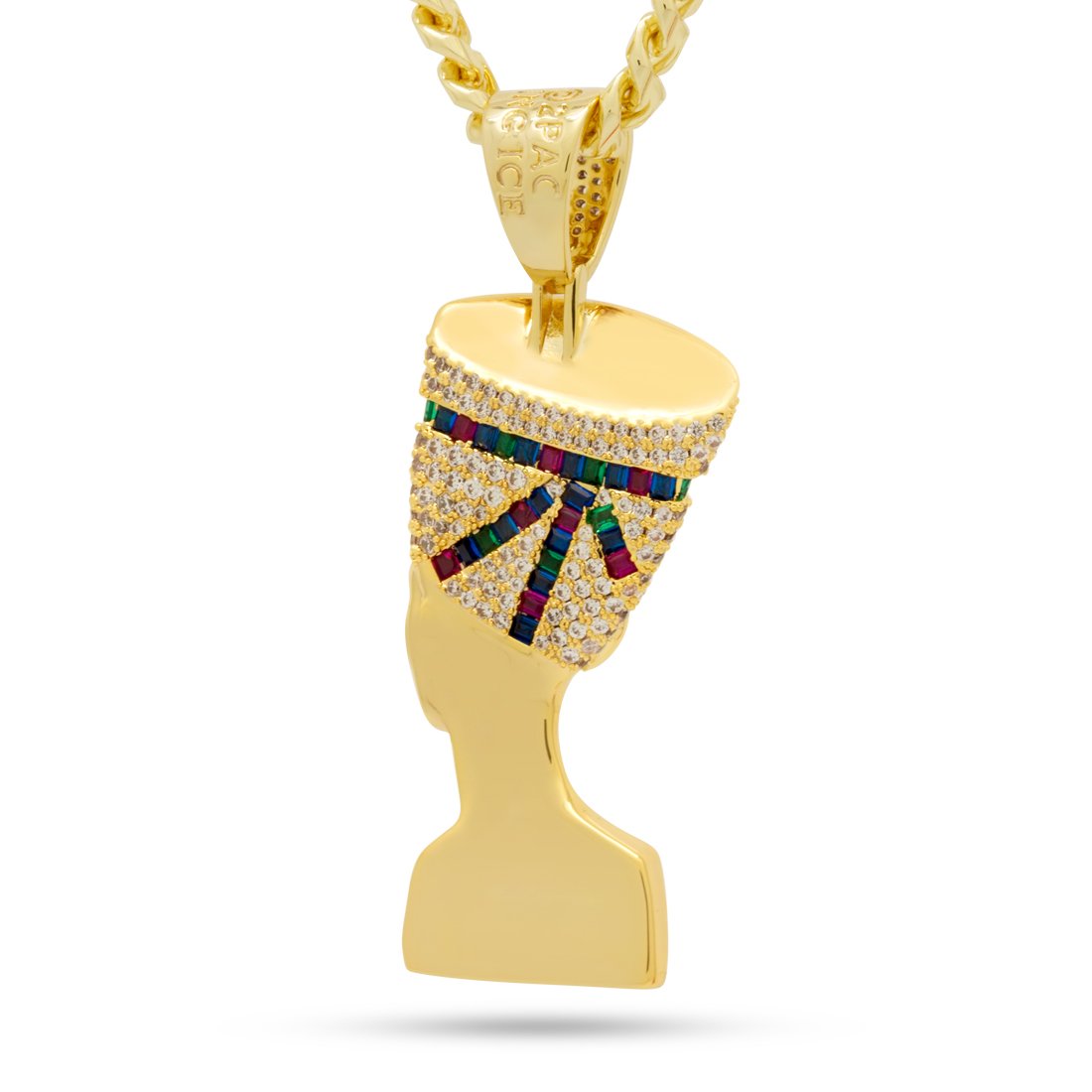 3D Boss Nefertiti Necklace  in  by Kingices