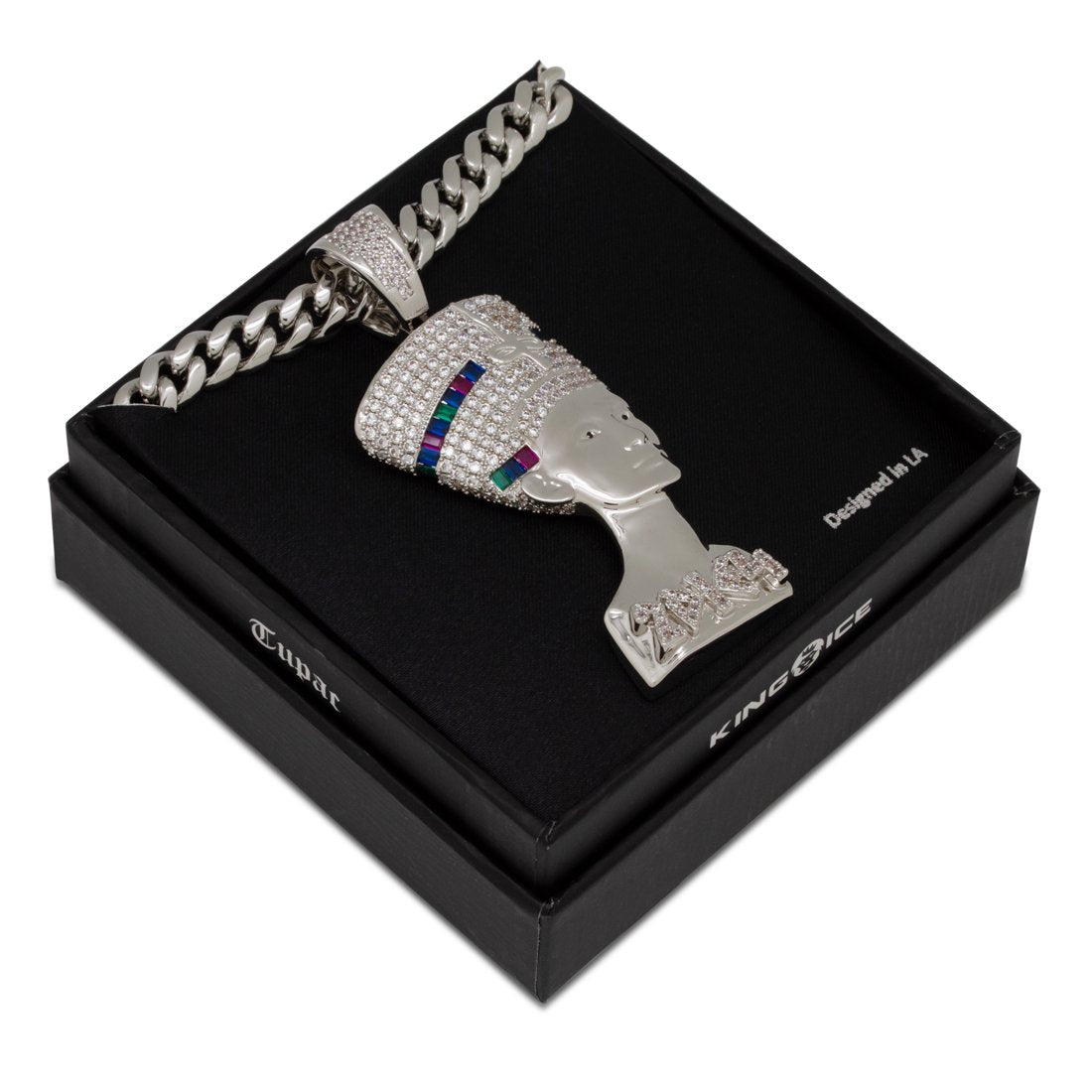 3D Boss Nefertiti Necklace  in  by Kingices