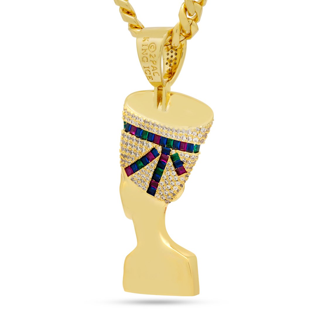 3D Boss Nefertiti Necklace  in  by Kingices