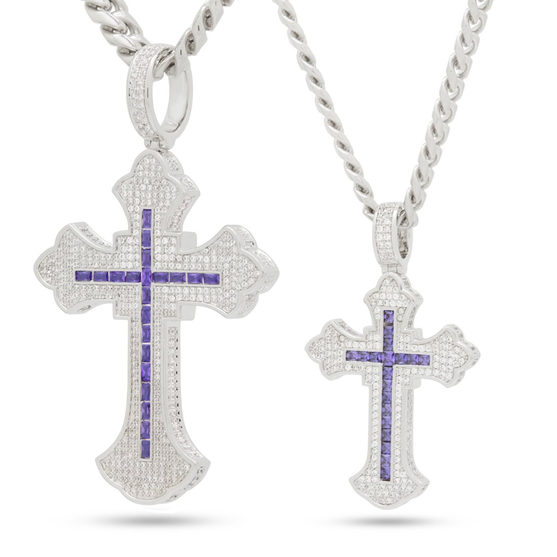 Fleur de Lis Cross Necklace  in  by Kingices