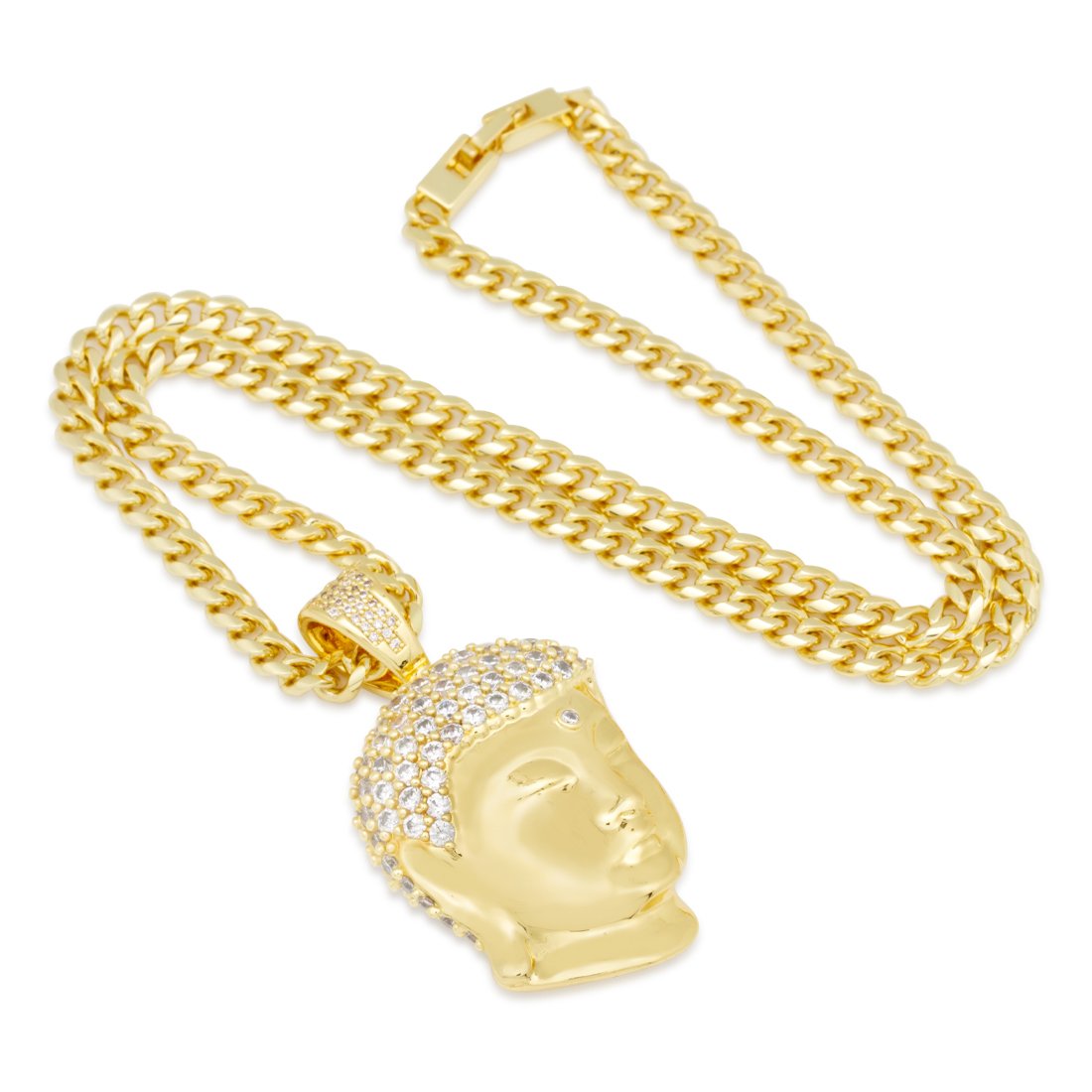 3D Boss Enlightened Buddha Necklace  in  by Kingices