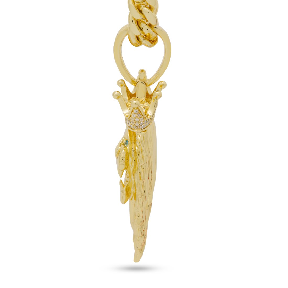 3D Boss Roaring Lion Necklace  in  by Kingices