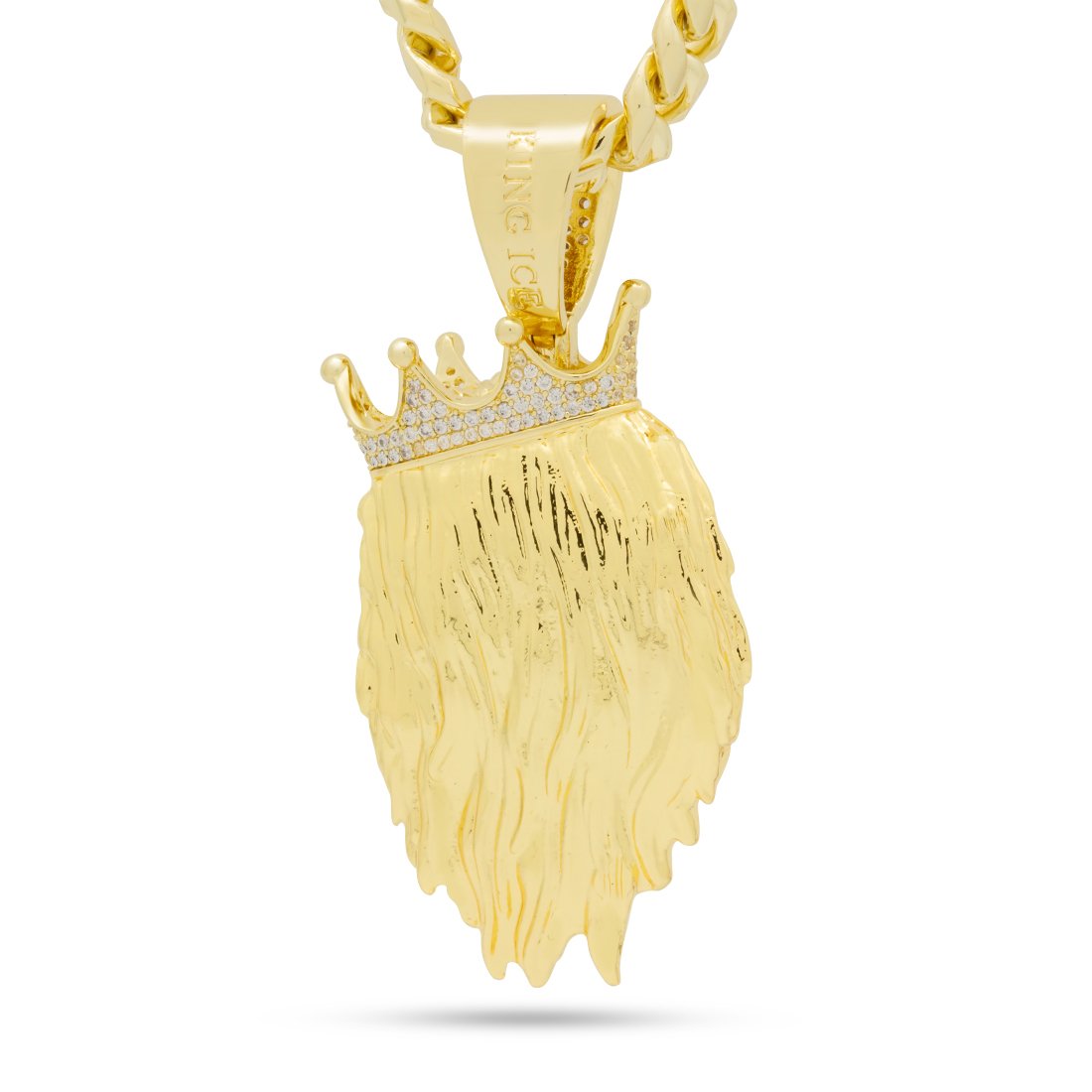 3D Boss Roaring Lion Necklace  in  by Kingices