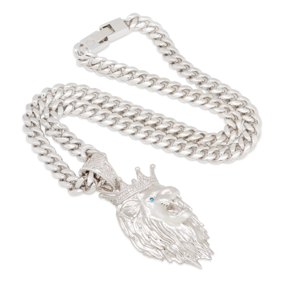 3D Boss Roaring Lion Necklace  in  by Kingices