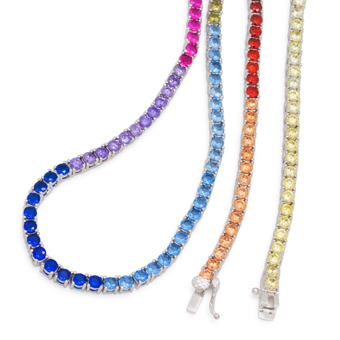 3mm Spectrum Tennis Chain  in  by Kingices