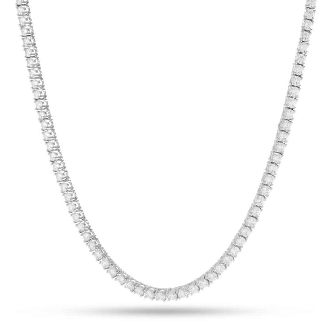 3mm Tennis Chain  in  Gold Plated / White Gold / 16" by Kingices