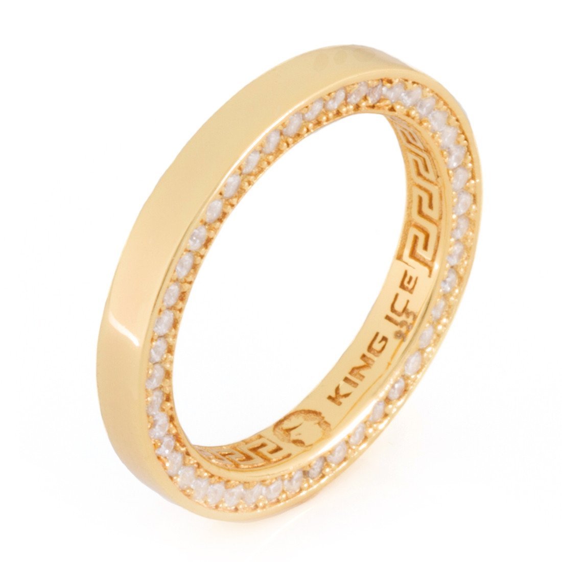 3mm Wedding Ring  in  Sterling Silver / 14K Vermeil / 6 by Kingices