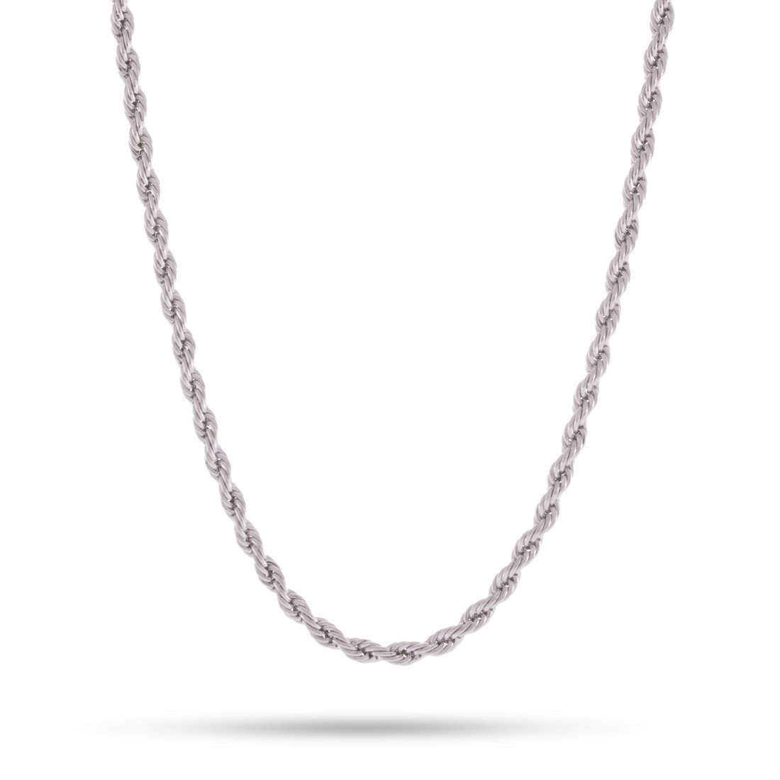 3mm Rope Chain  in  Gold Plated / White Gold / 16" by Kingices