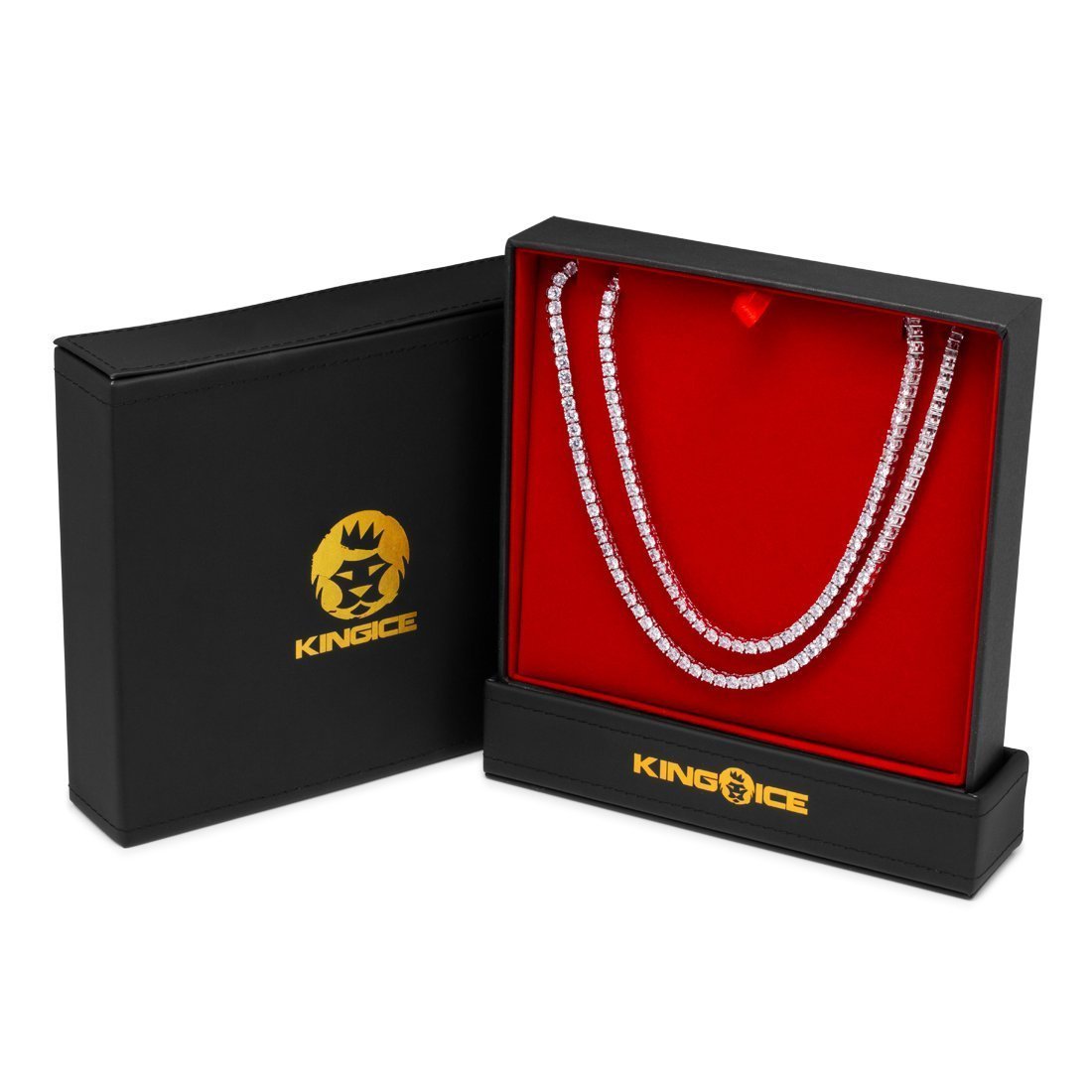 4mm Tennis Chain Choker Set  in  by Kingices