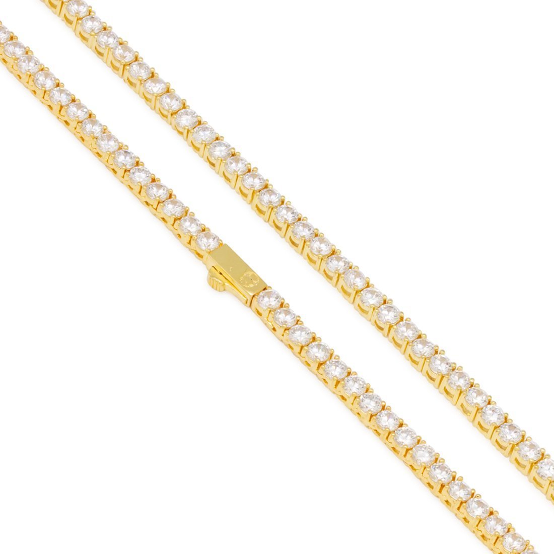 4mm Tennis Chain Choker Set  in  by Kingices