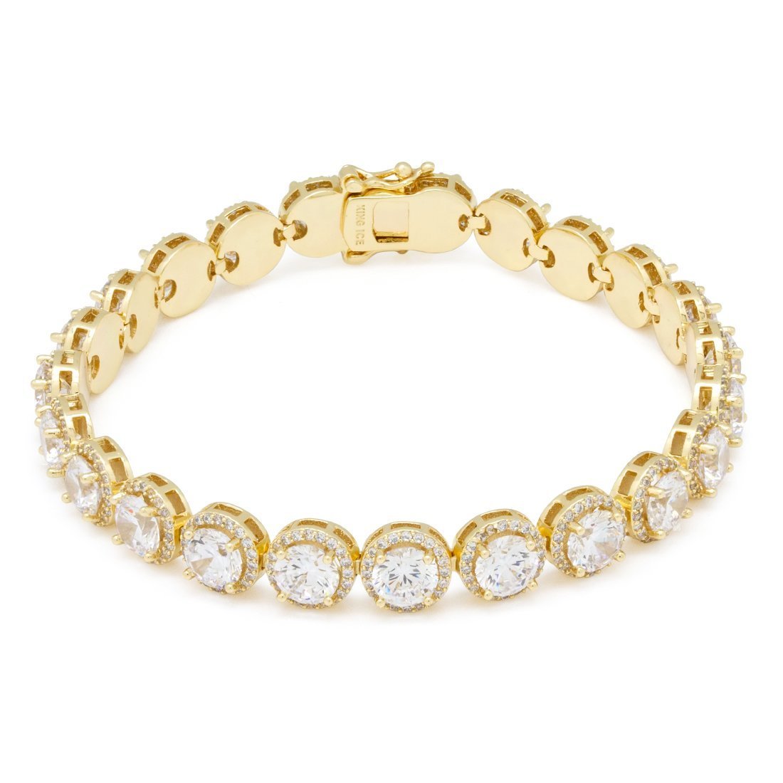 5mm Brilliant-Cut Tennis Bracelet  in  14K Gold / 8" by Kingices