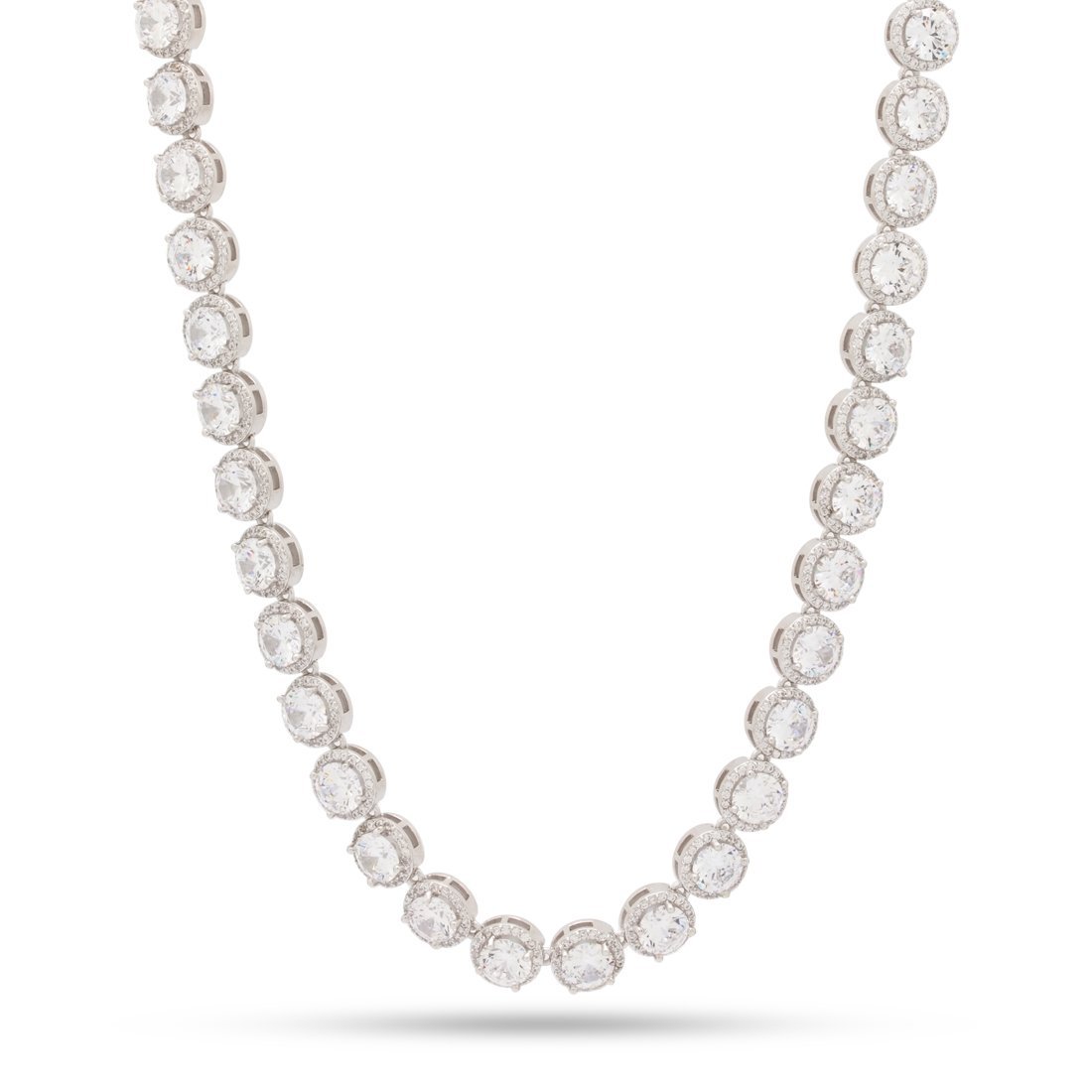 5mm Brilliant-Cut Tennis Chain  in  Gold Plated / White Gold / 18" by Kingices