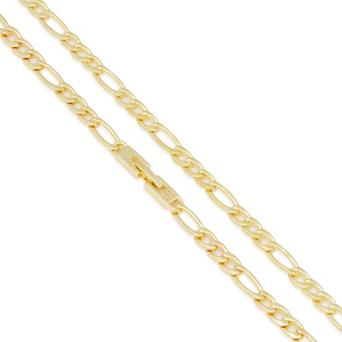 5mm Figaro Chain Choker Set  in  by Kingices