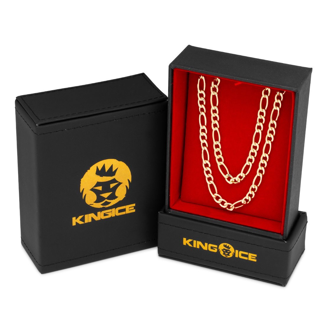 5mm Figaro Chain Choker Set  in  by Kingices