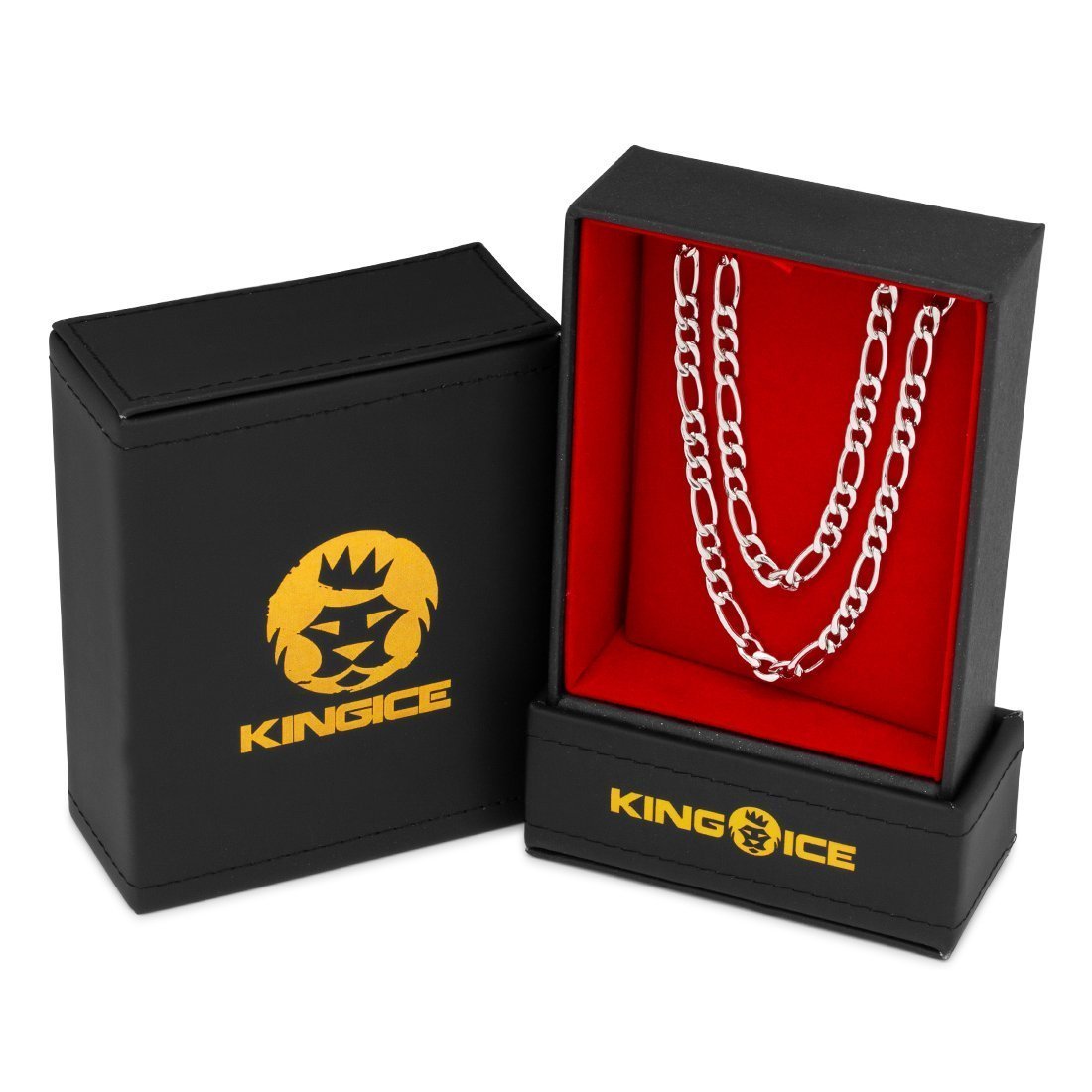 5mm Figaro Chain Choker Set  in  by Kingices