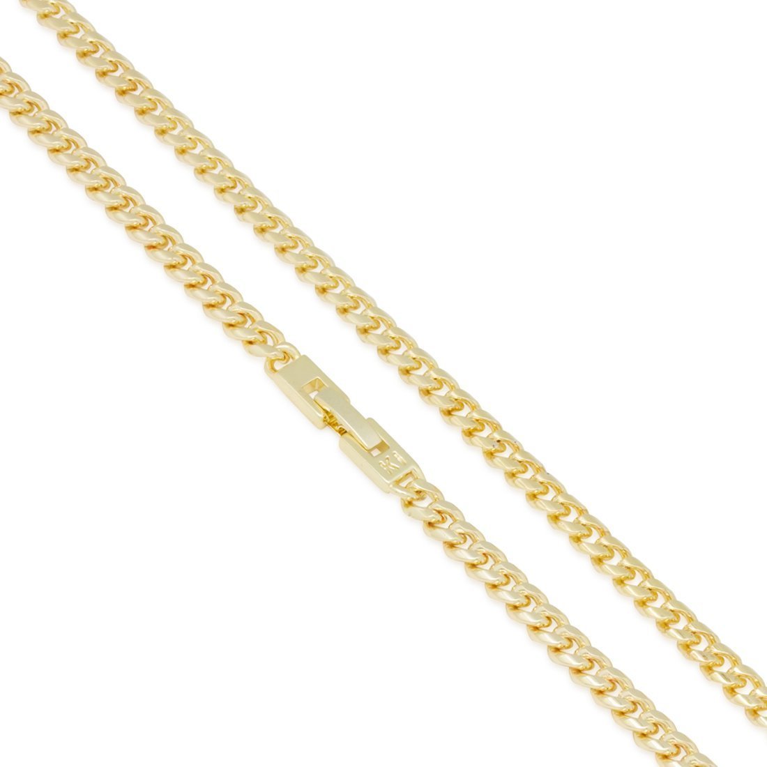 5mm Miami Cuban Link Chain Choker Set  in  by Kingices