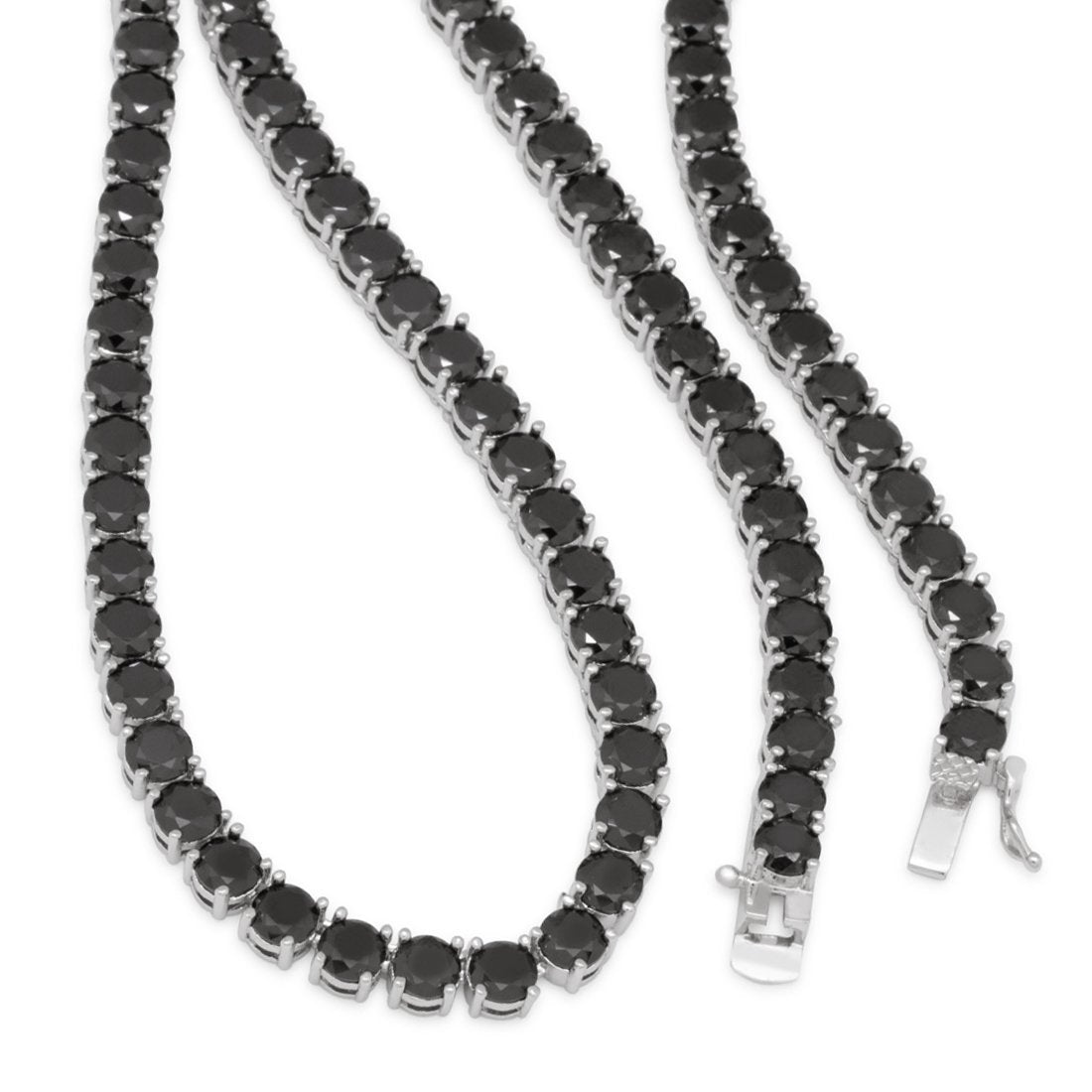 5mm Onyx Tennis Chain  in  by Kingices