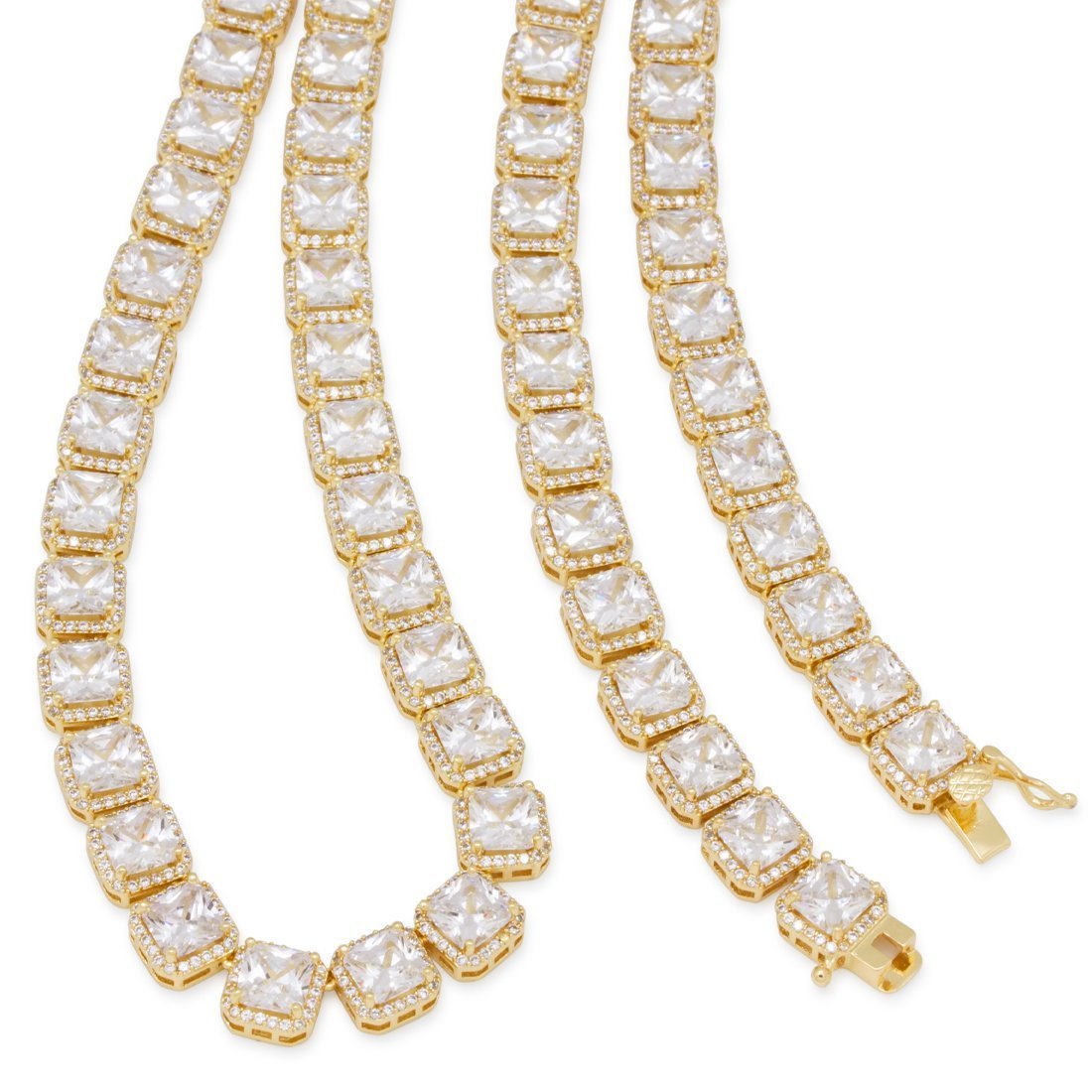 5mm Princess-Cut Tennis Chain  in  by Kingices