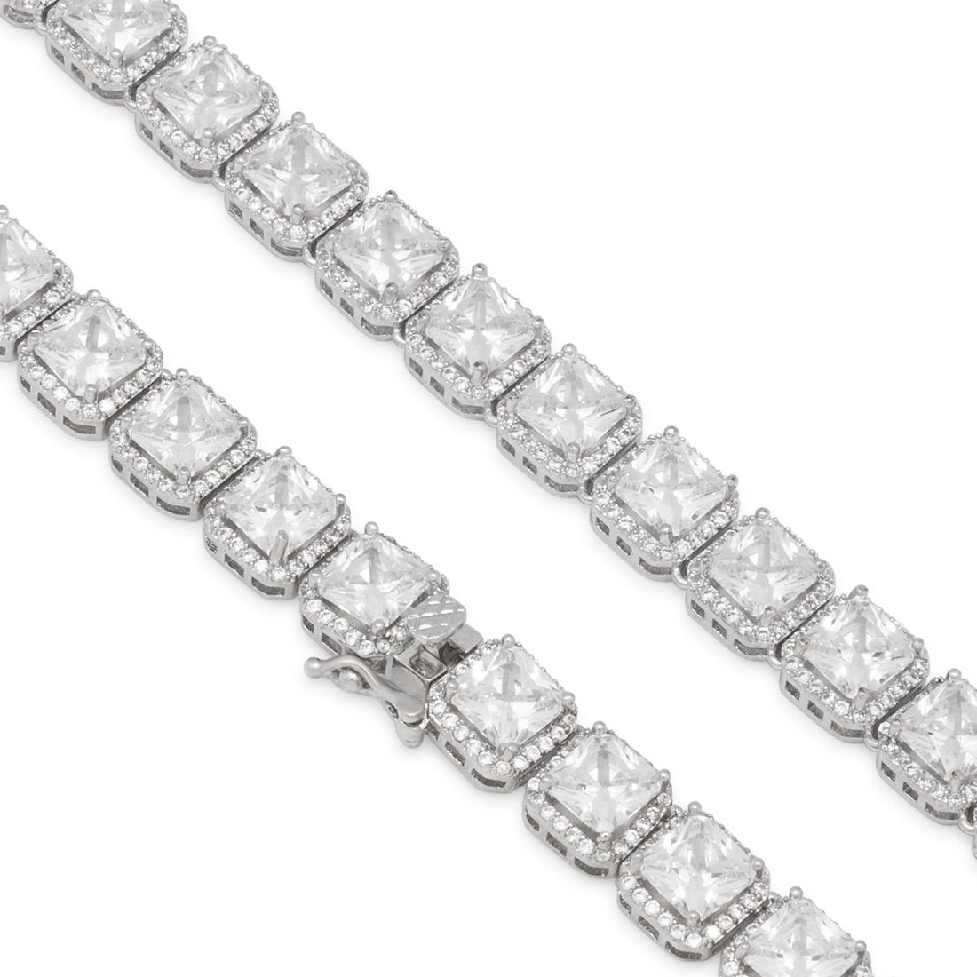 5mm Princess-Cut Tennis Chain  in  by Kingices