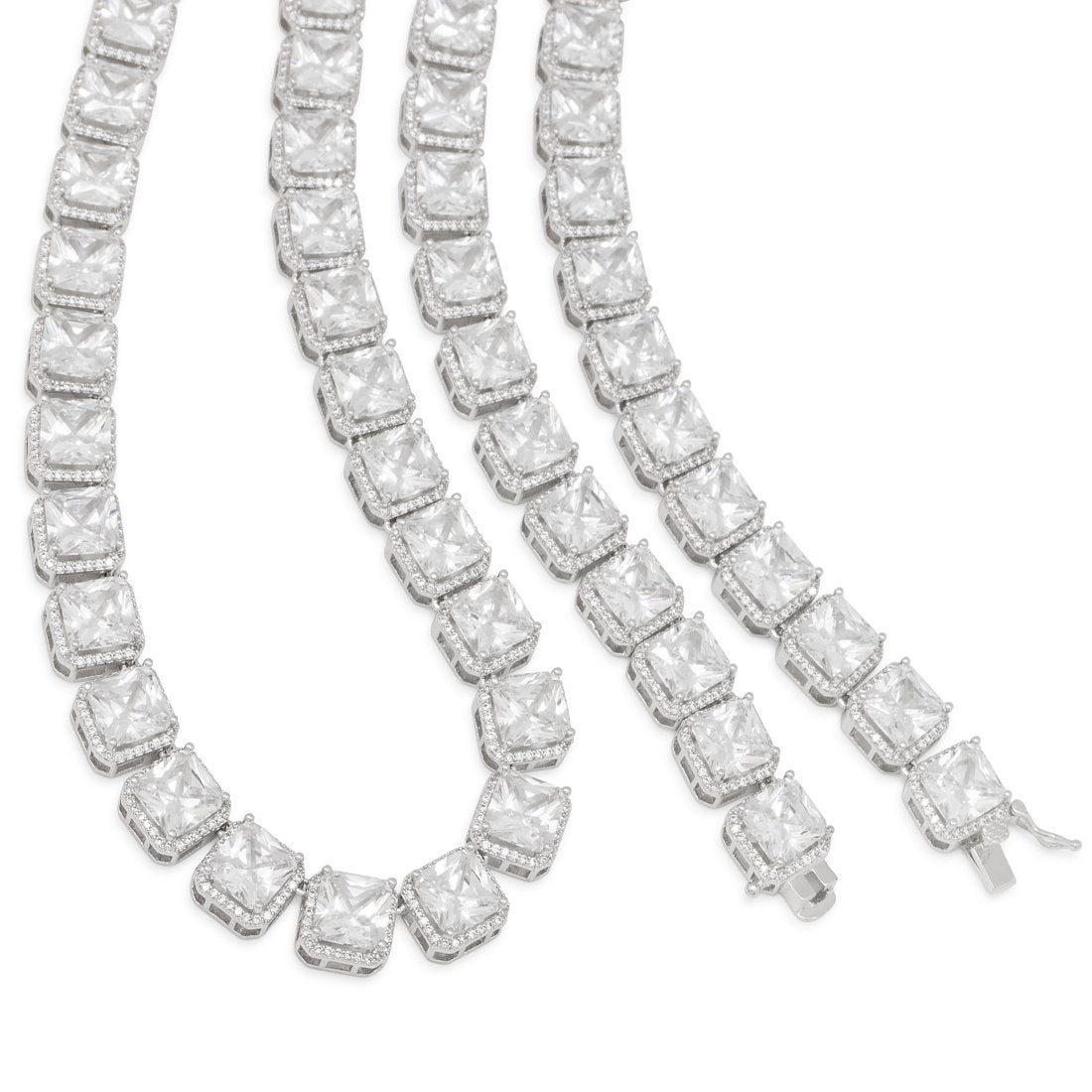 5mm Princess-Cut Tennis Chain  in  by Kingices