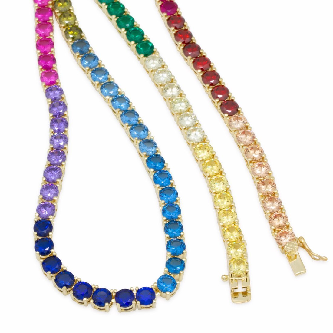 5mm Spectrum Tennis Chain  in  by Kingices