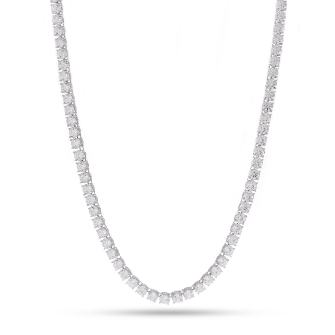 5mm Tennis Chain  in  Gold Plated / White Gold / 18" by Kingices