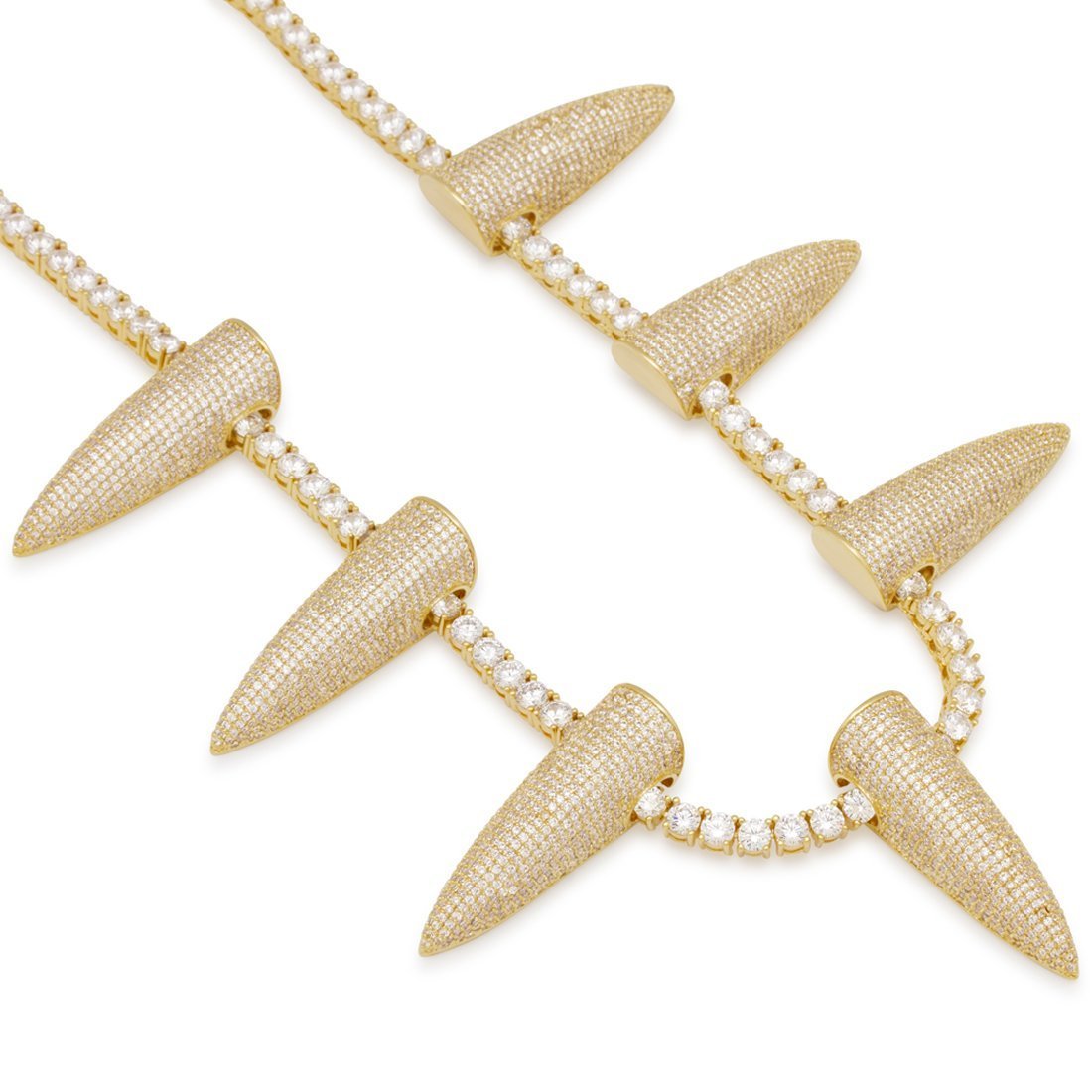 5mm Wakanda Inspired Chain  in  Gold Plated / 14K Gold / 20" by Kingices