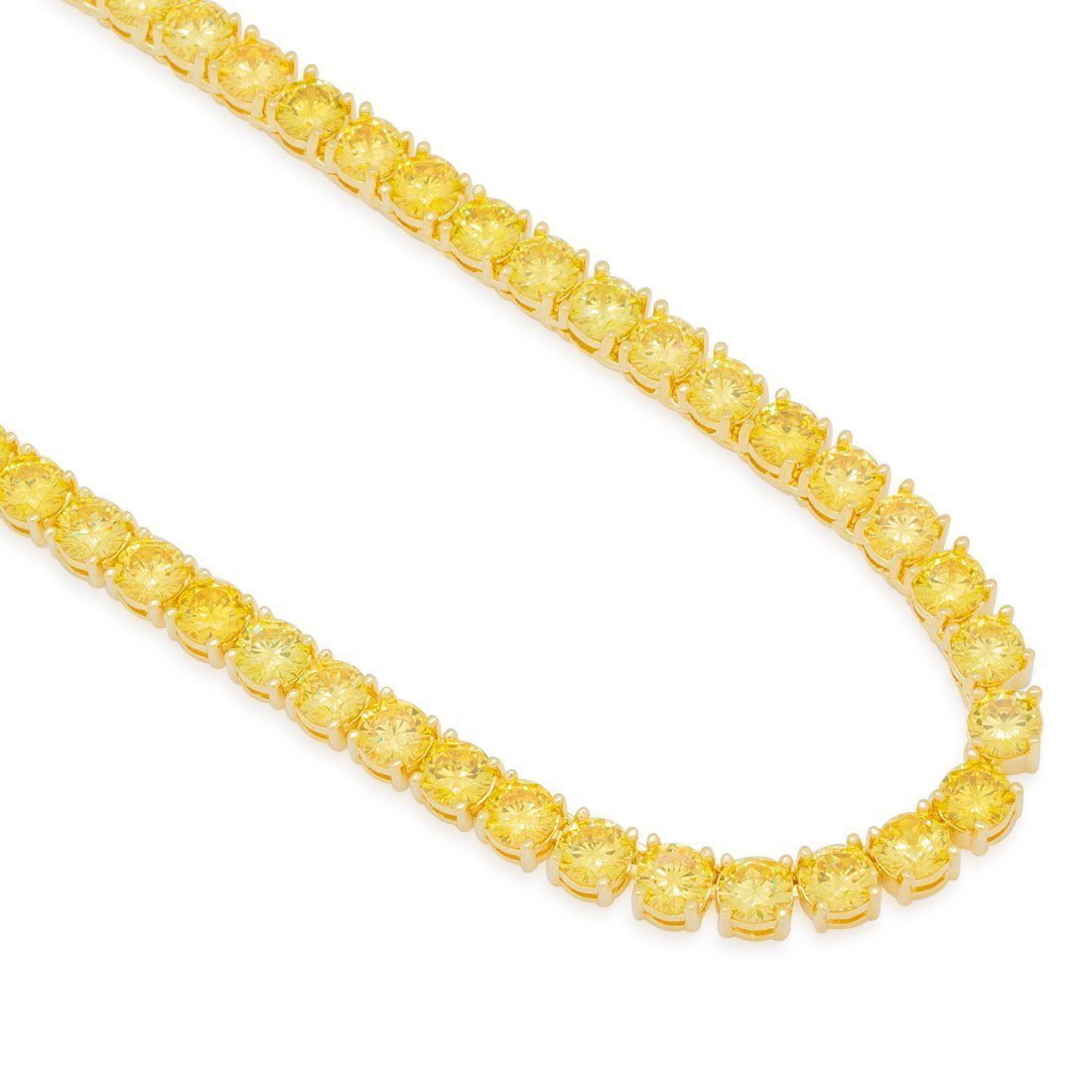 5mm Yellow Tennis Chain  in  by Kingices