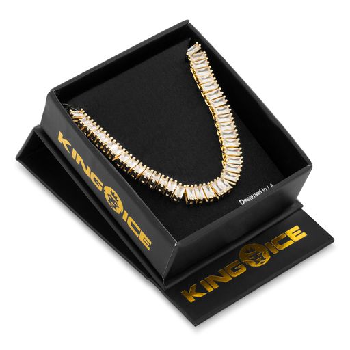 6mm Baguette Tennis Chain  in  by Kingices