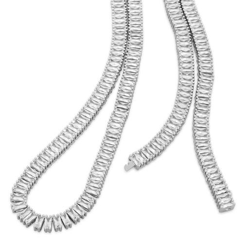 6mm Baguette Tennis Chain  in  by Kingices