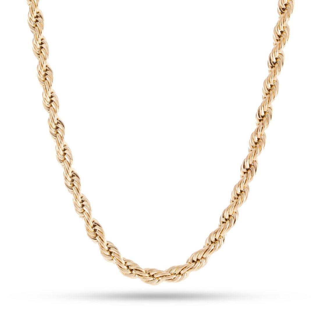 5mm Rope Chain  in  Gold Plated / 14K Gold / 18" by Kingices
