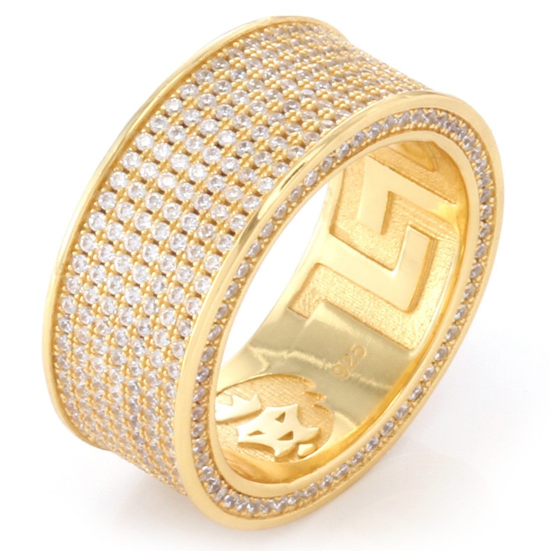 7-Row Infinity Ring  in  Sterling Silver / 14K Vermeil / 7 by Kingices