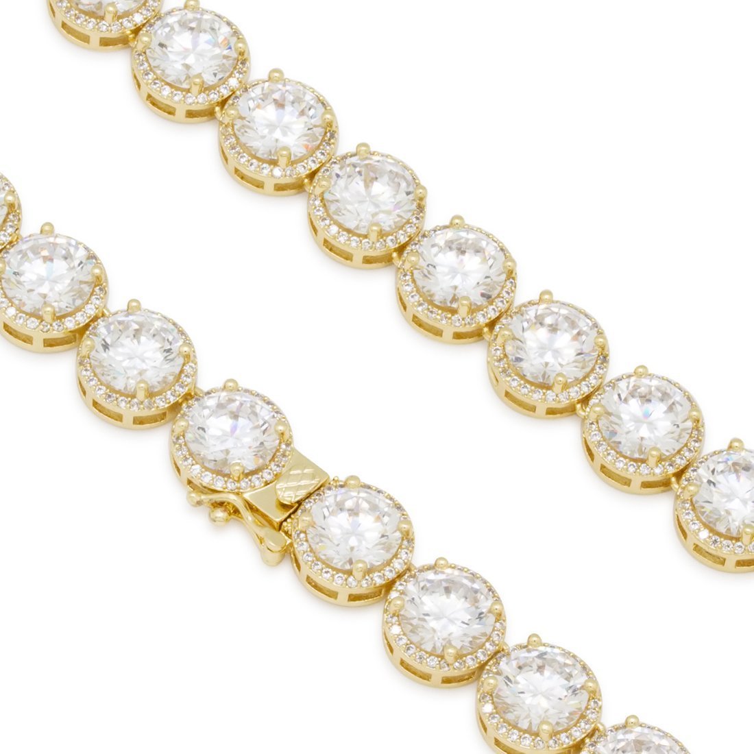 8mm Bezel-Set Tennis Chain  in  by Kingices