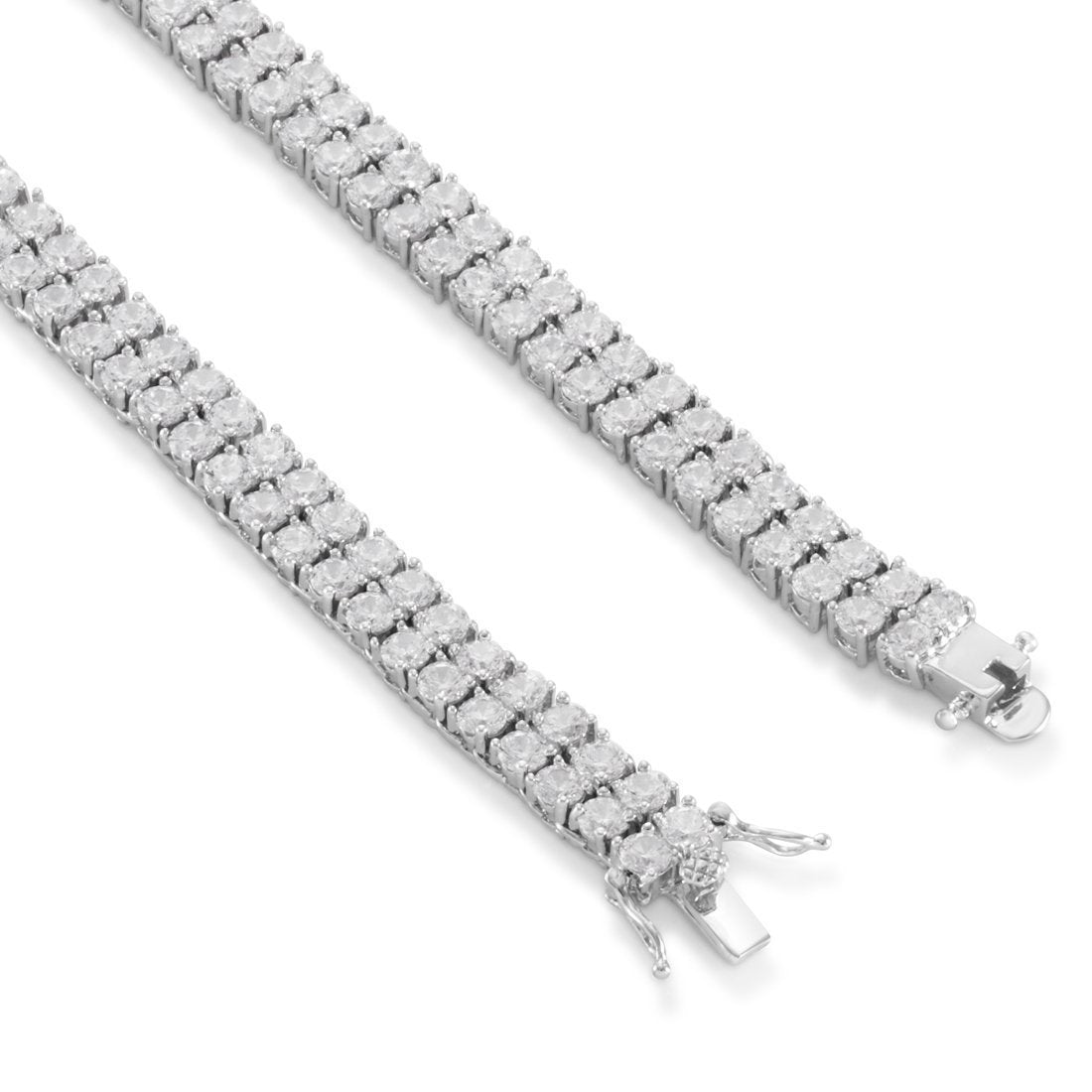 8mm Double-Row Tennis Chain  in  by Kingices