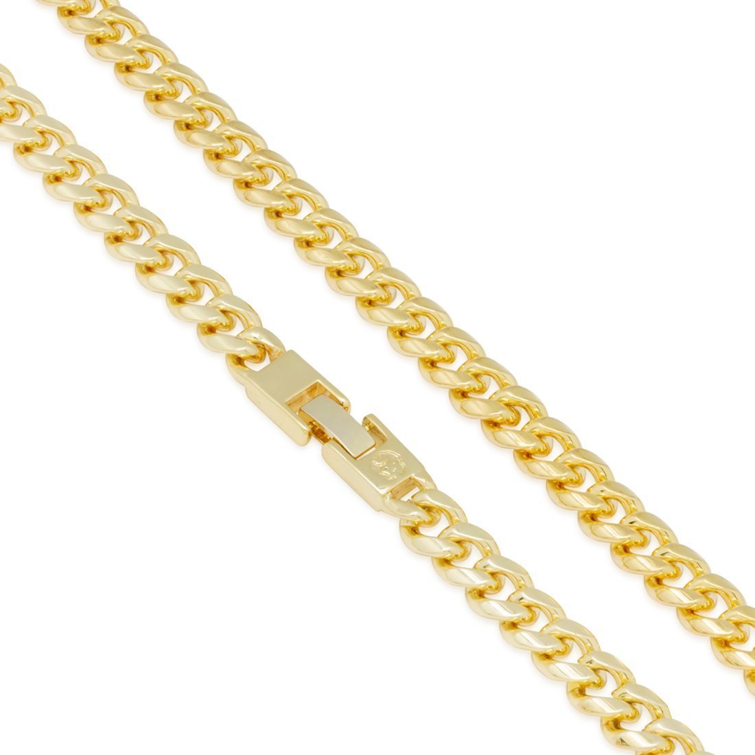 8mm Miami Cuban Link Chain Choker Set  in  by Kingices