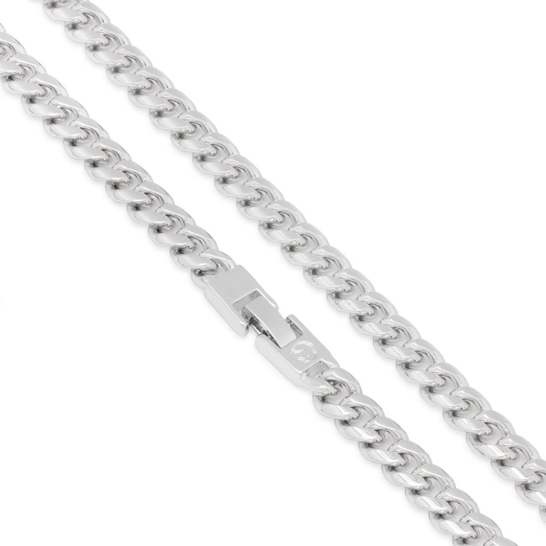 8mm Miami Cuban Link Chain Choker Set  in  by Kingices