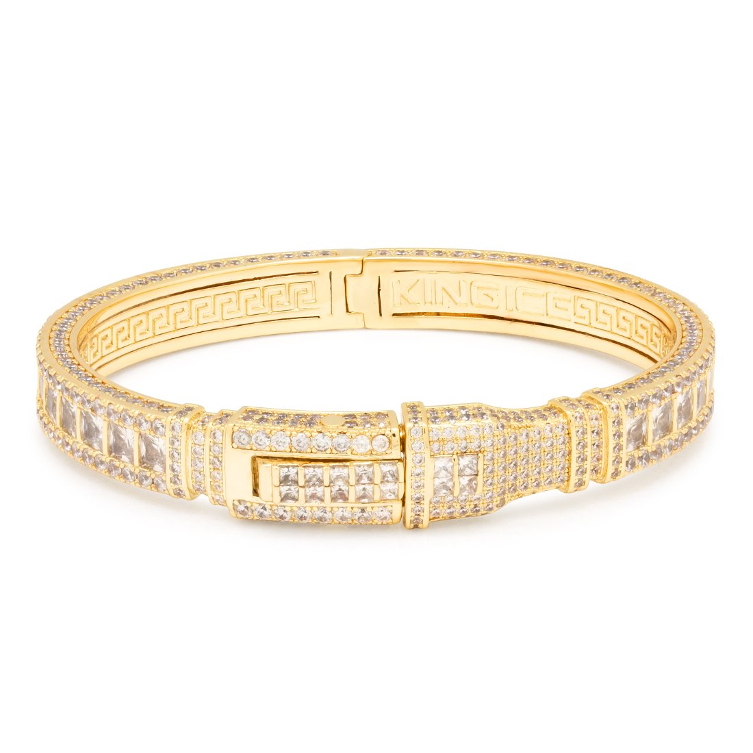 8mm Princess Cut Bangle Bracelet  in  by Kingices