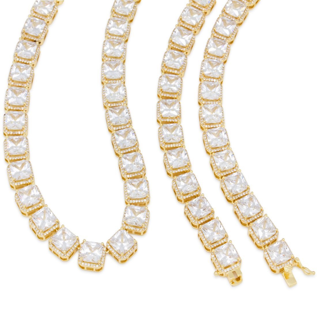 8mm Princess-Cut Tennis Chain  in  by Kingices