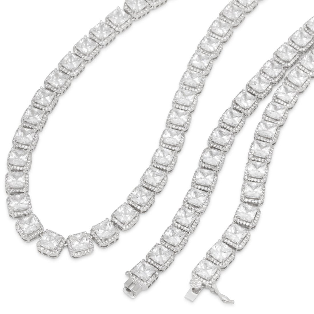 8mm Princess-Cut Tennis Chain  in  by Kingices