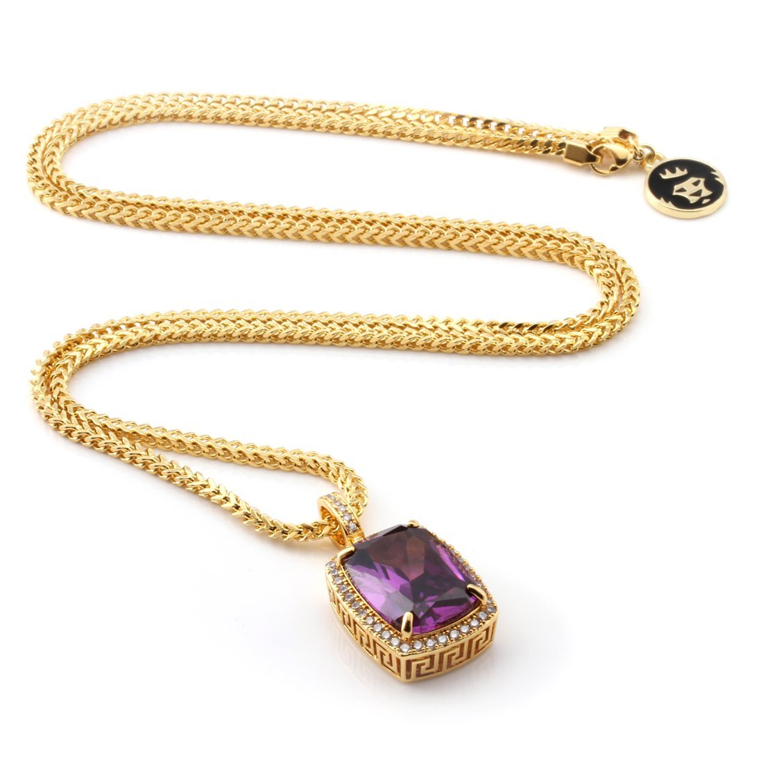 Amethyst Crown Julz Necklace  in  by Kingices