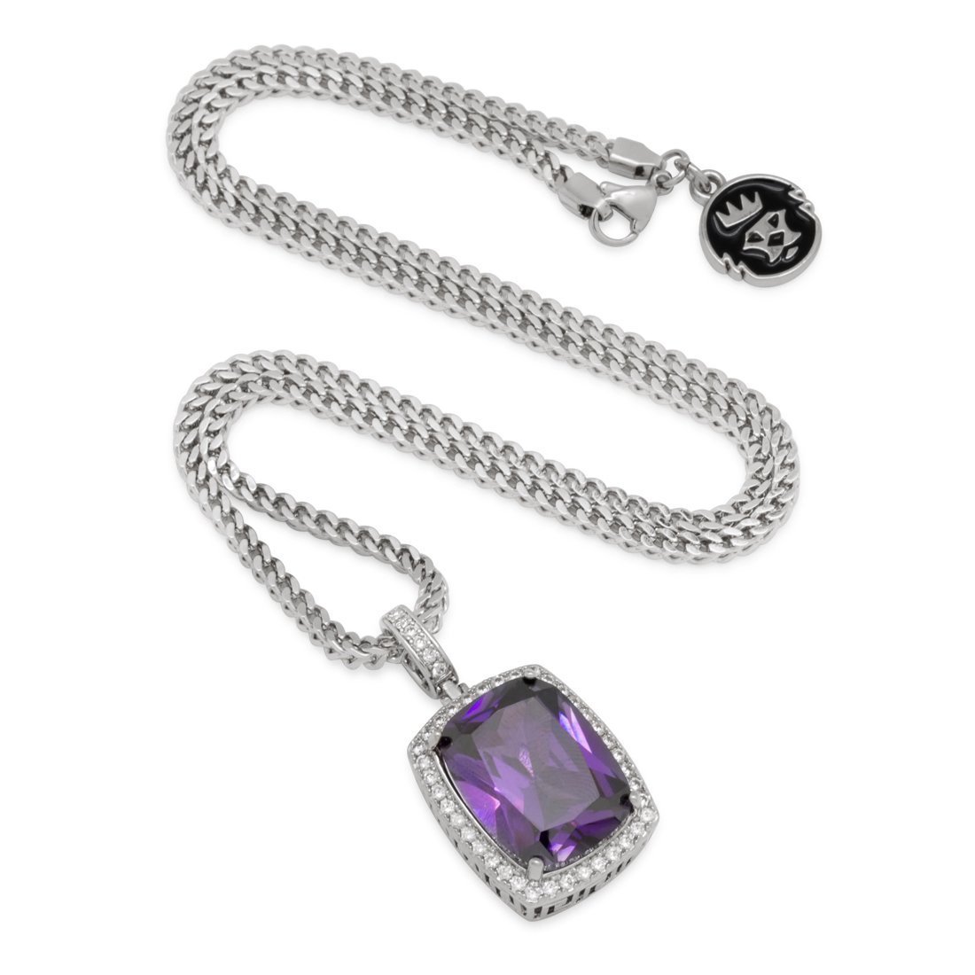 Amethyst Crown Julz Necklace  in  by Kingices