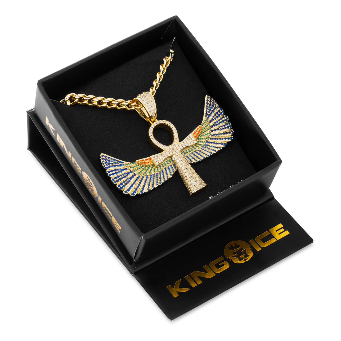 Ankh of Isis Necklace  in  14K Gold / 1.9" by Kingices