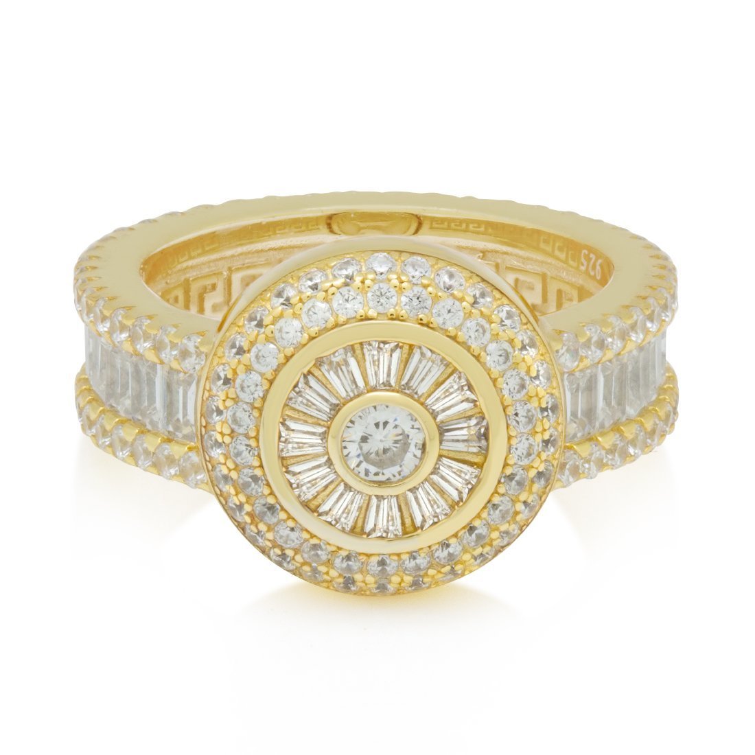 Baguette-Cut Cluster Ring  in  by Kingices
