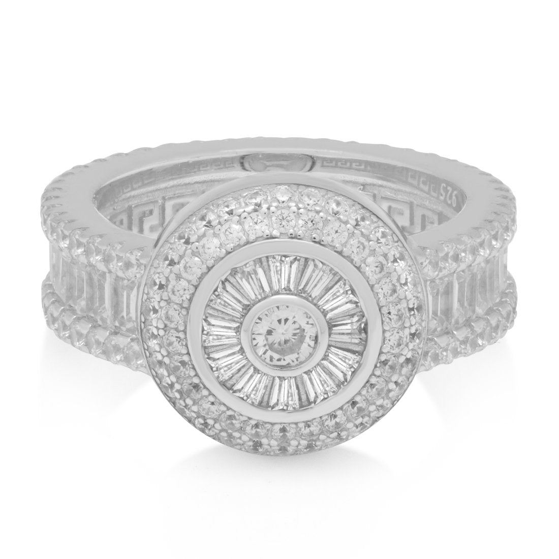 Baguette-Cut Cluster Ring  in  by Kingices