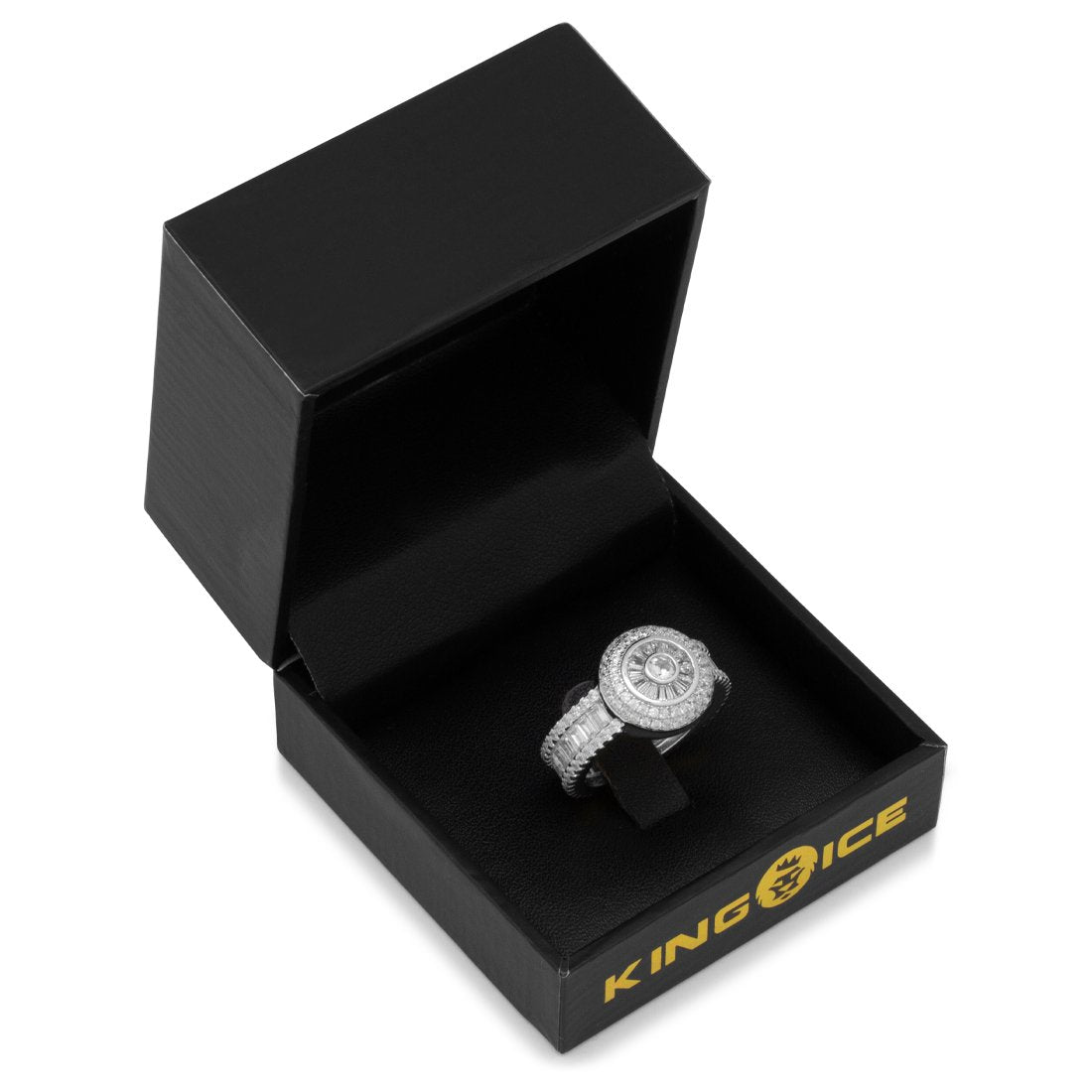 Baguette-Cut Cluster Ring  in  by Kingices
