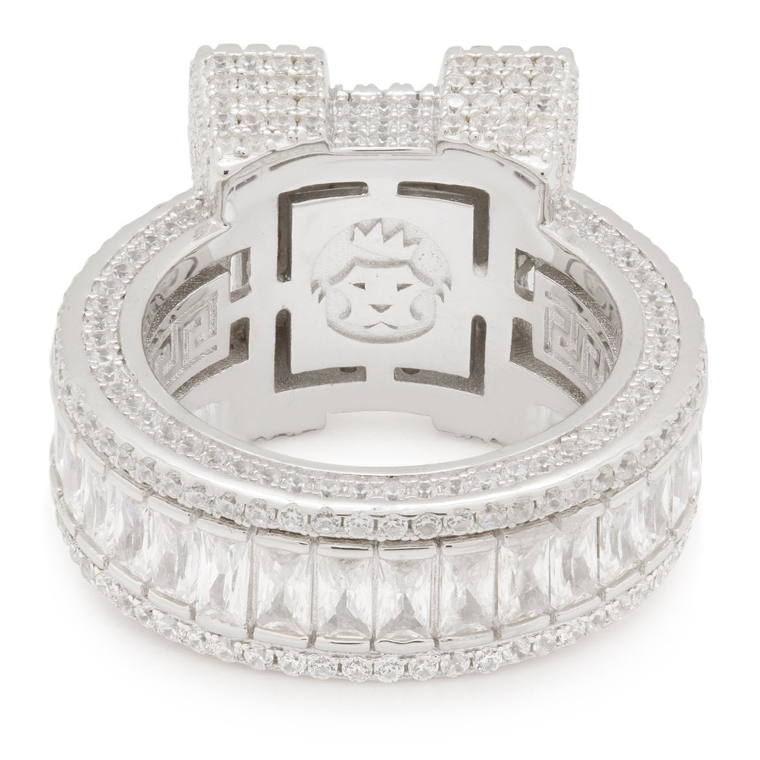 Baguette-Cut Platform Ring  in  by Kingices