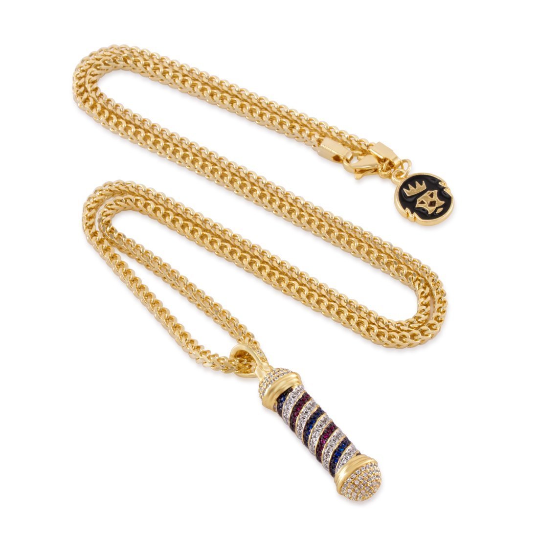Barber Shop Pole Necklace  in  by Kingices