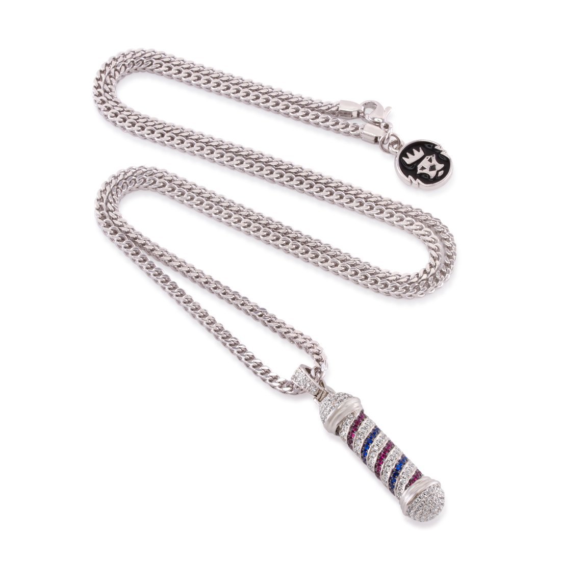 Barber Shop Pole Necklace  in  by Kingices