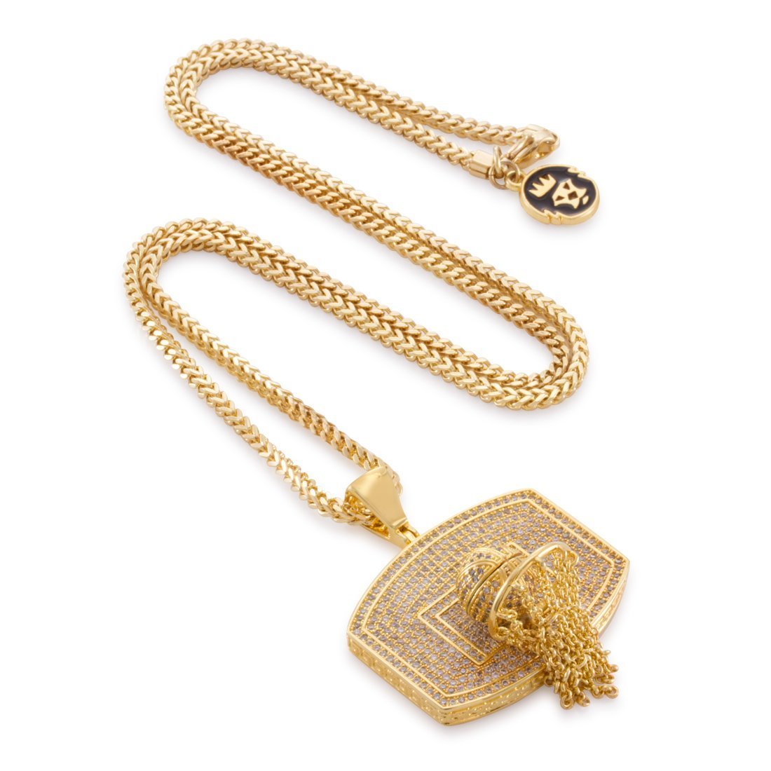 Basketball Necklace  in  14K Gold / 1.3" by Kingices