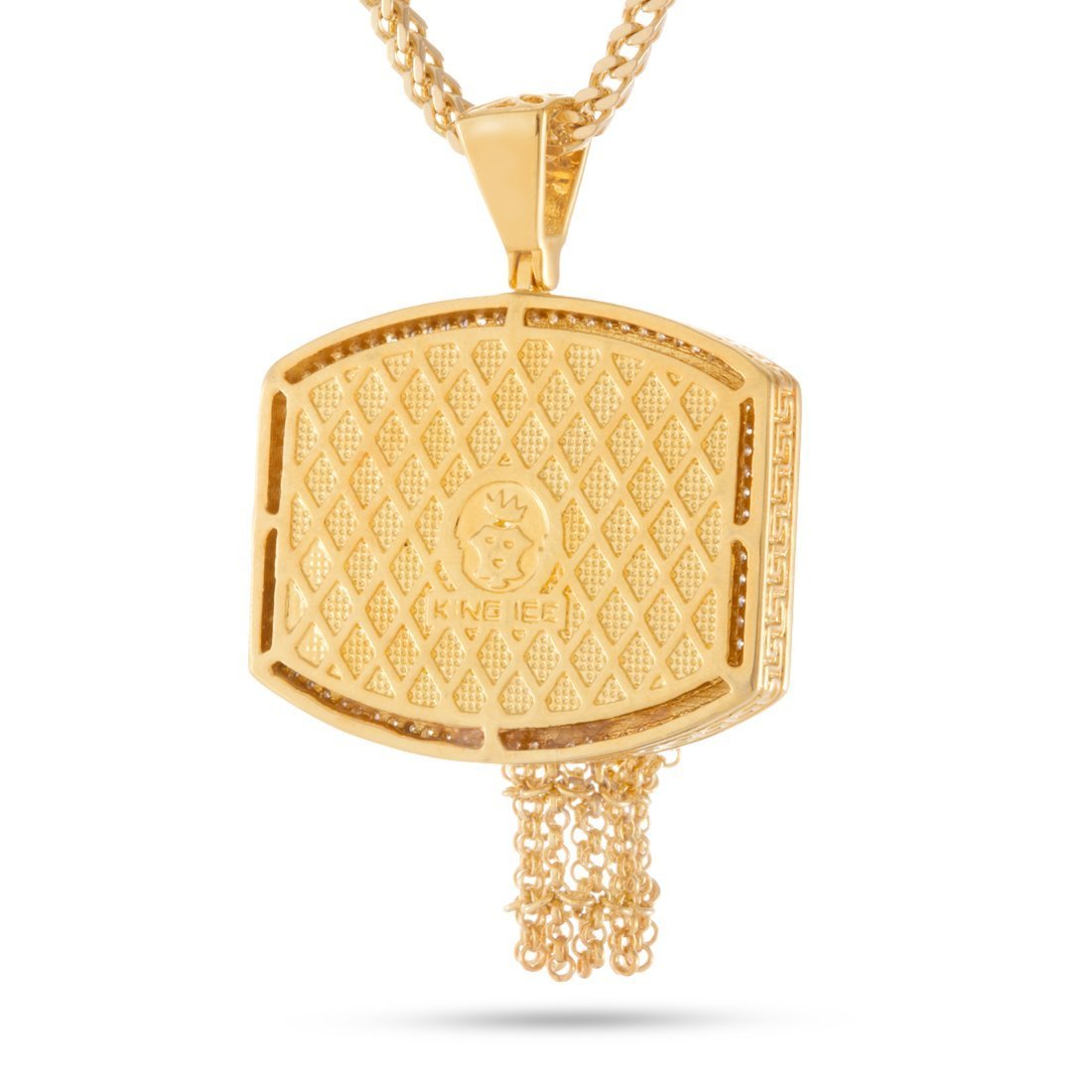 Basketball Necklace  in  14K Gold / 1.3" by Kingices
